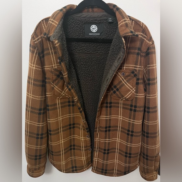 Brown Flannel Outerwear by Waterproof - Picture 6 of 6